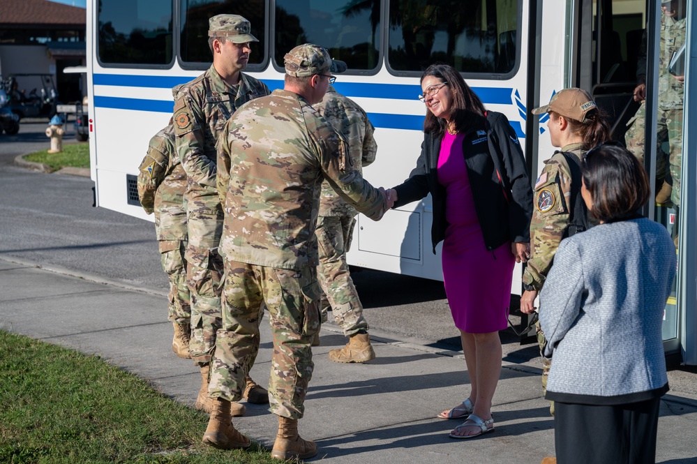 The Honorable Kristyn Jones visits Patrick SFB