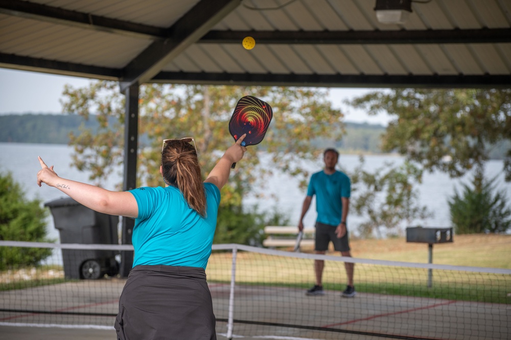 Arnold AFB team members participate in Sports Day