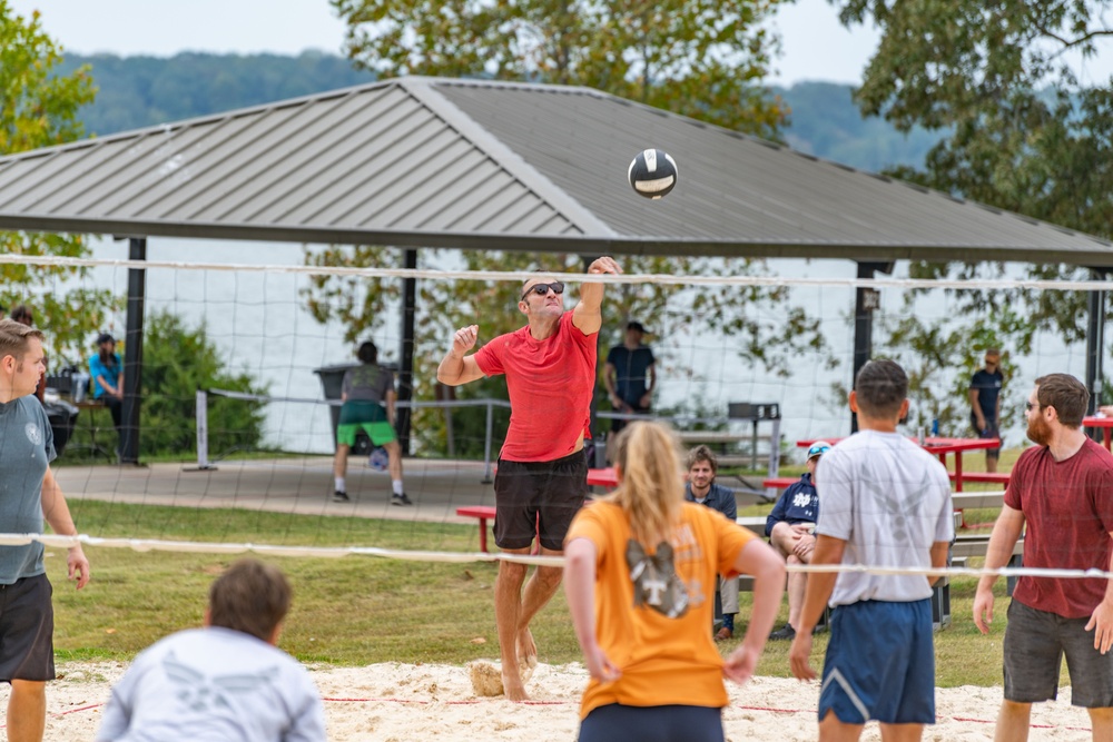 Arnold AFB team members participate in Sports Day