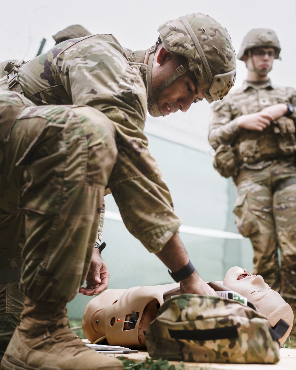 173rd Paratroopers Conduct Weapon Training During E2B