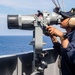 USS Ronald Reagan (CVN 76) Sailors stand lookout watch