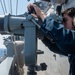 USS Ronald Reagan (CVN 76) Sailors stand lookout watch