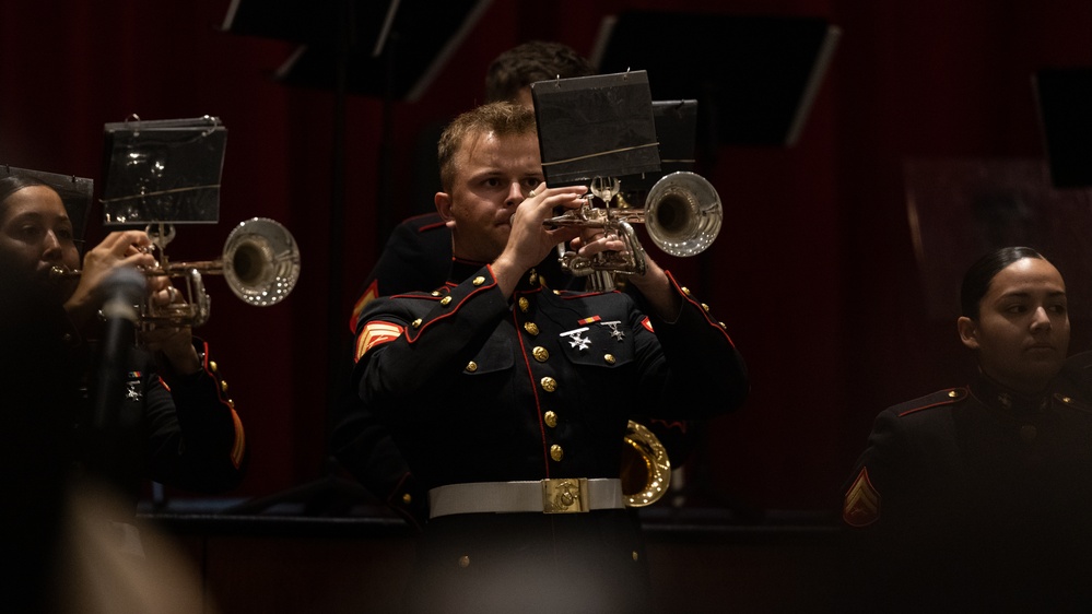 2nd Marine Aircraft Wing Band performs at Bristol Central High School