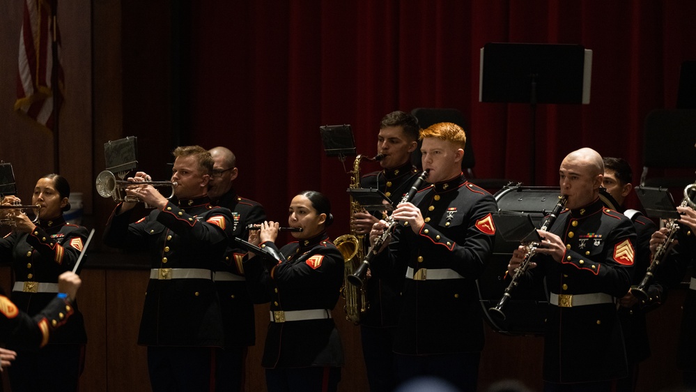 2nd Marine Aircraft Wing Band performs at Bristol Central High School