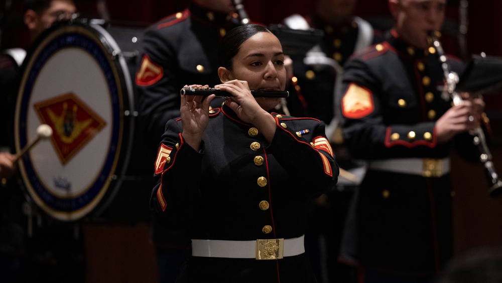 2nd Marine Aircraft Wing Band performs at Bristol Central High School