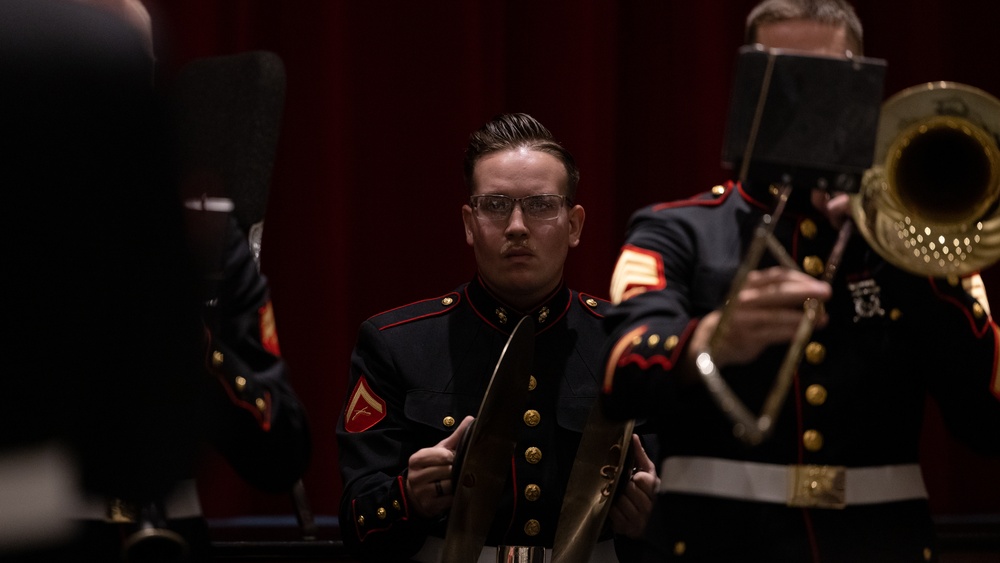 2nd Marine Aircraft Wing Band performs at Bristol Central High School