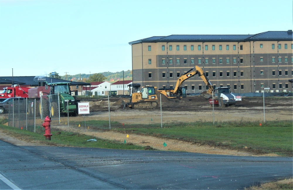 Infrastructure, excavation work underway for construction of third $28.08 million, four-story, 60,000-square-foot barracks at Fort McCoy