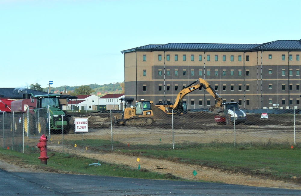 Infrastructure, excavation work underway for construction of third $28.08 million, four-story, 60,000-square-foot barracks at Fort McCoy