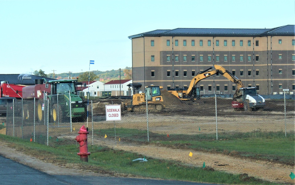 Infrastructure, excavation work underway for construction of third $28.08 million, four-story, 60,000-square-foot barracks at Fort McCoy