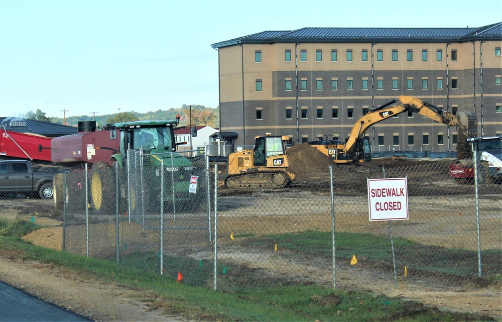 Infrastructure, excavation work underway for construction of third $28.08 million, four-story, 60,000-square-foot barracks at Fort McCoy