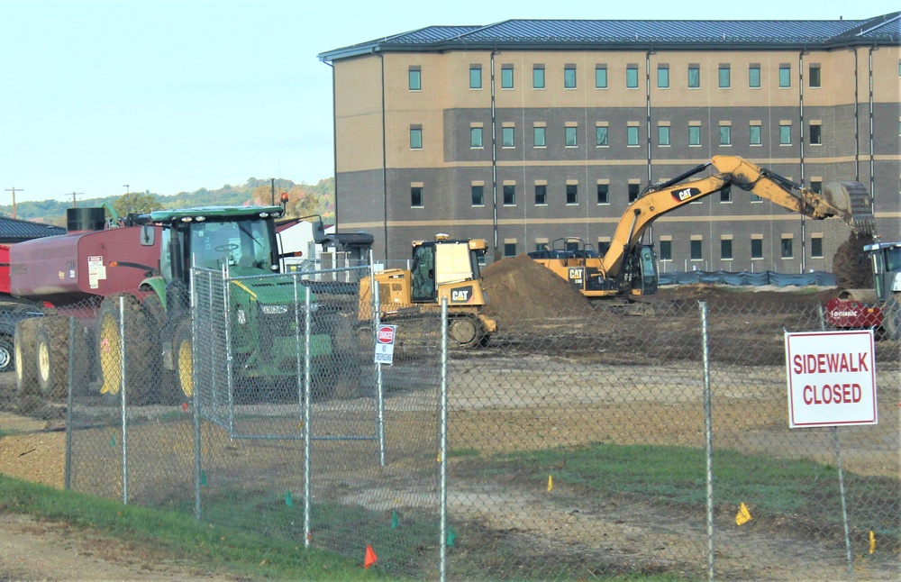 Infrastructure, excavation work underway for construction of third $28.08 million, four-story, 60,000-square-foot barracks at Fort McCoy