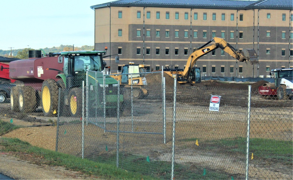 Infrastructure, excavation work underway for construction of third $28.08 million, four-story, 60,000-square-foot barracks at Fort McCoy