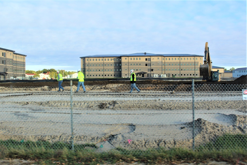 Infrastructure, excavation work underway for construction of third $28.08 million, four-story, 60,000-square-foot barracks at Fort McCoy