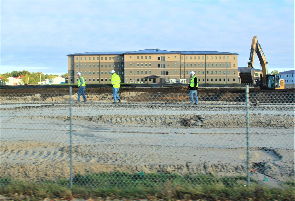 Infrastructure, excavation work underway for construction of third $28.08 million, four-story, 60,000-square-foot barracks at Fort McCoy