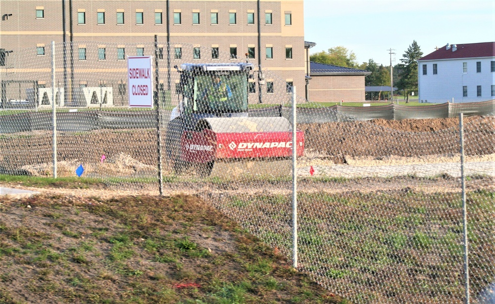 Infrastructure, excavation work underway for construction of third $28.08 million, four-story, 60,000-square-foot barracks at Fort McCoy