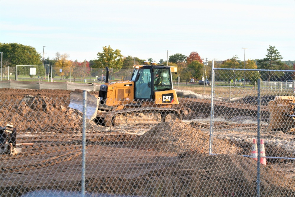 Infrastructure, excavation work underway for construction of third $28.08 million, four-story, 60,000-square-foot barracks at Fort McCoy