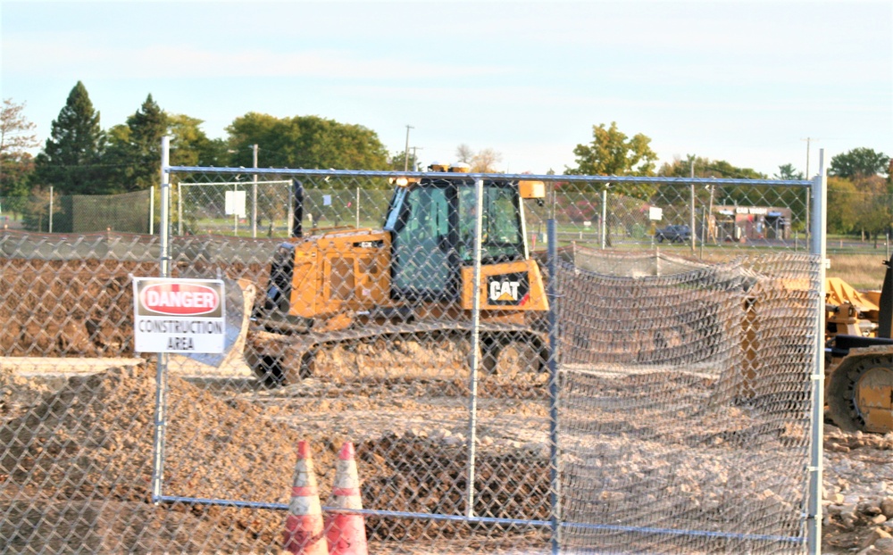 Infrastructure, excavation work underway for construction of third $28.08 million, four-story, 60,000-square-foot barracks at Fort McCoy