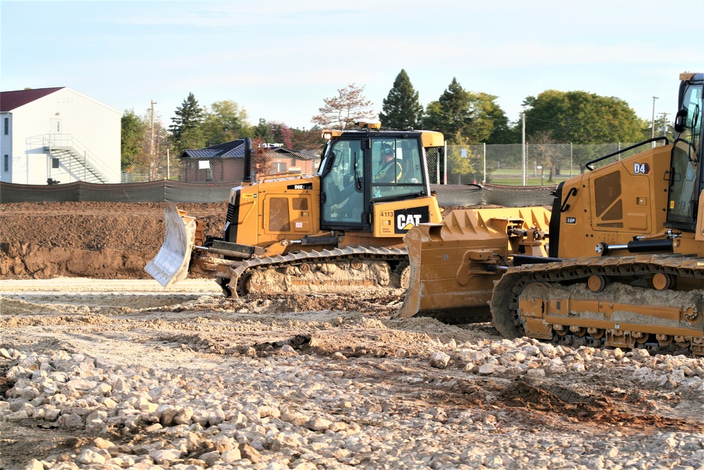 Infrastructure, excavation work underway for construction of third $28.08 million, four-story, 60,000-square-foot barracks at Fort McCoy