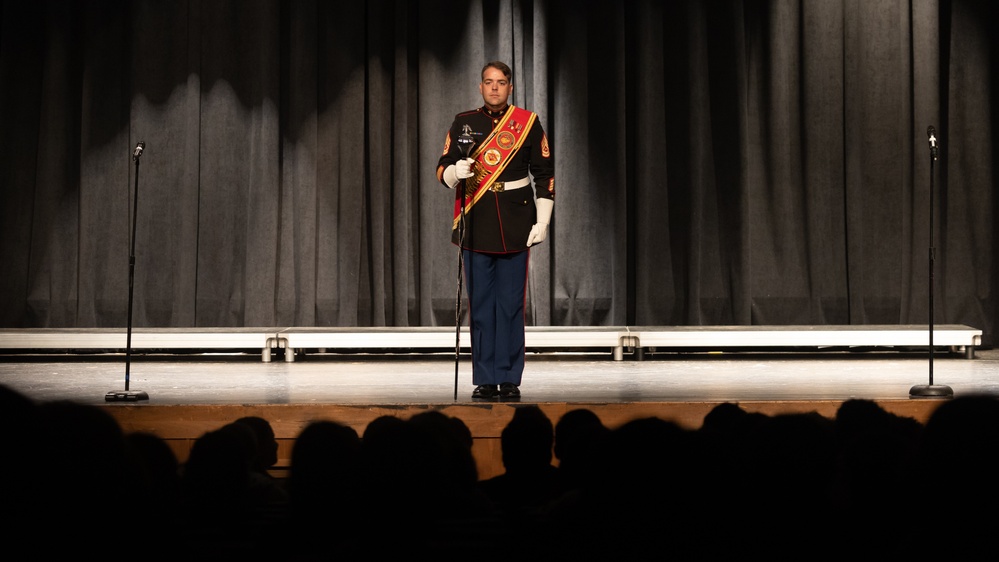 2nd Marine Aircraft Wing Band performs at Bunnell High School