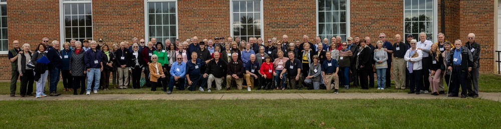 U.S. Marine Corps Vietnam veterans reunite after 57 years at the Marine Corps Base Quantico Chapel