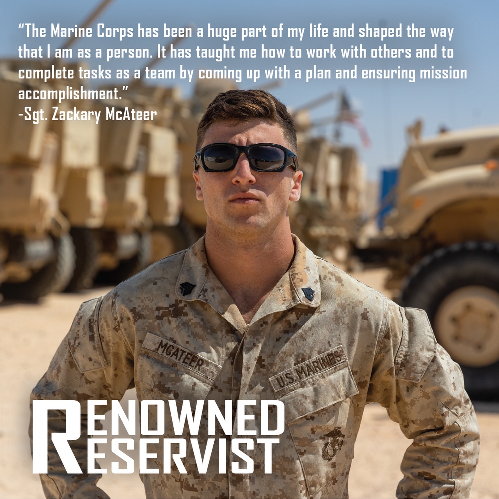 Renowned Reservist: Sgt. Zakary McAteer