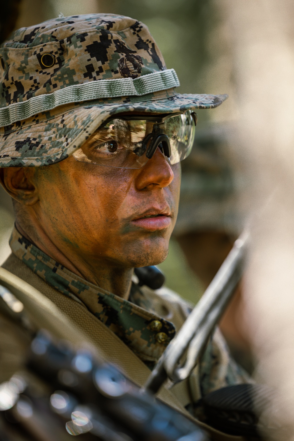 Marines with 1/7 conduct patrols at Big Bear Recreational Center in preparation for mountian warfare training