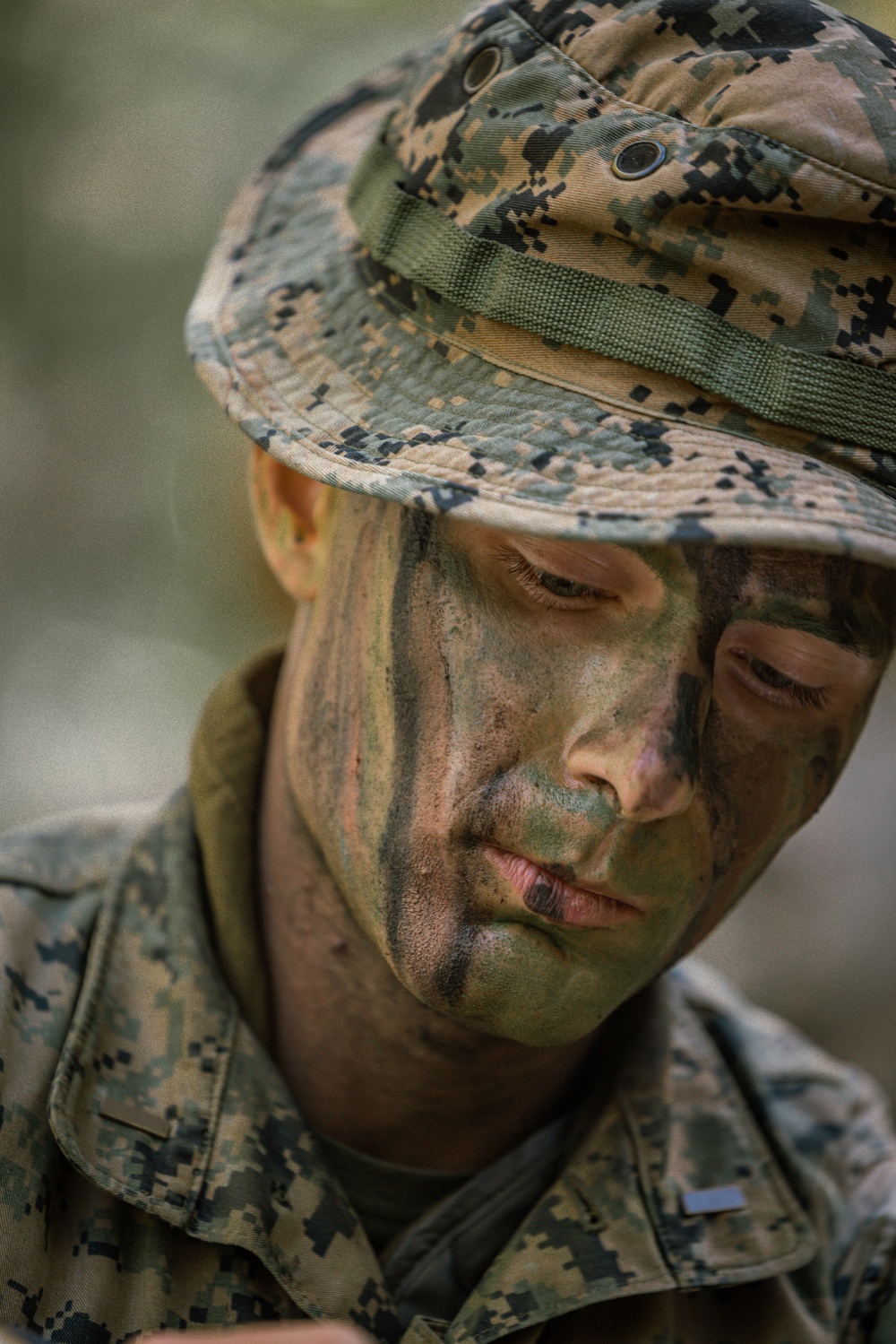 Marines with 1/7 conduct patrols at Big Bear Recreational Center in preparation for mountian warfare training