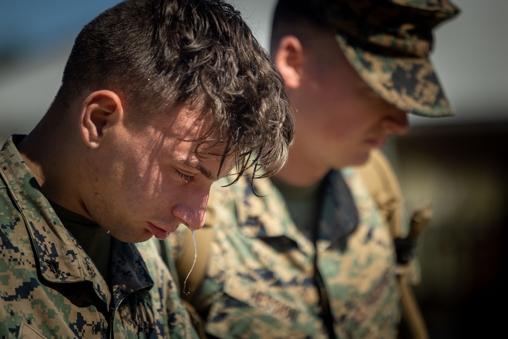 BLT 1/8 Marines Conduct OC Spray Course