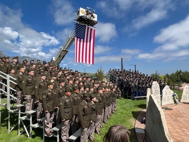 Mountain Post troops honor Warriors