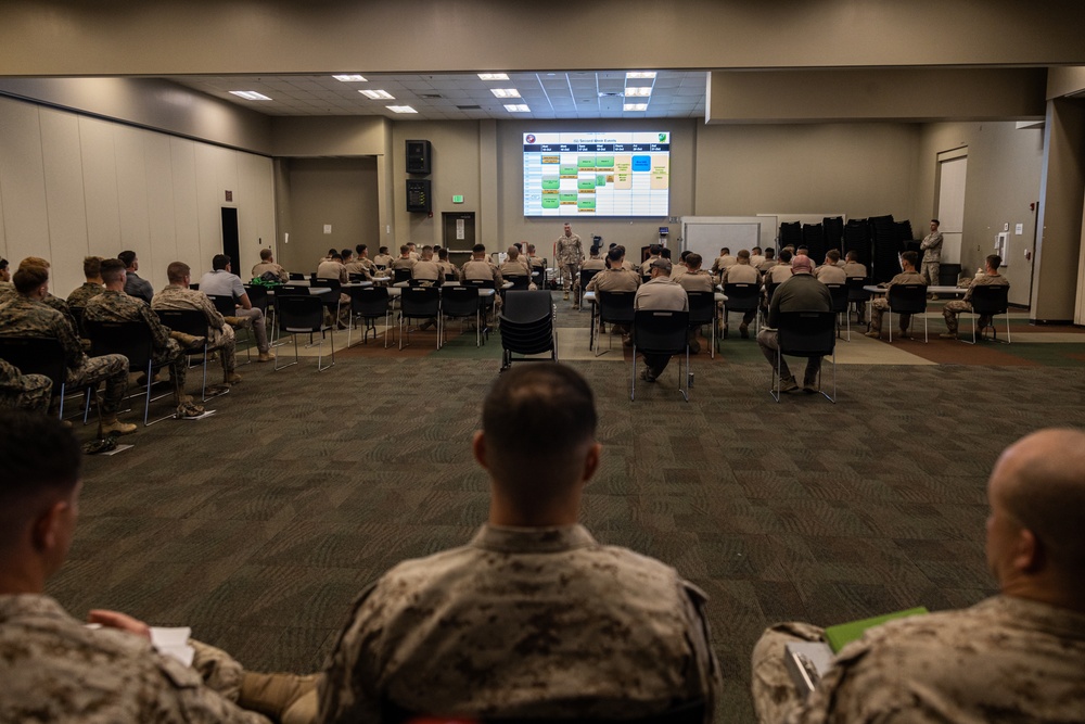 3/4 conducts an exercise brief in preparation for Exercise Apollo Shield