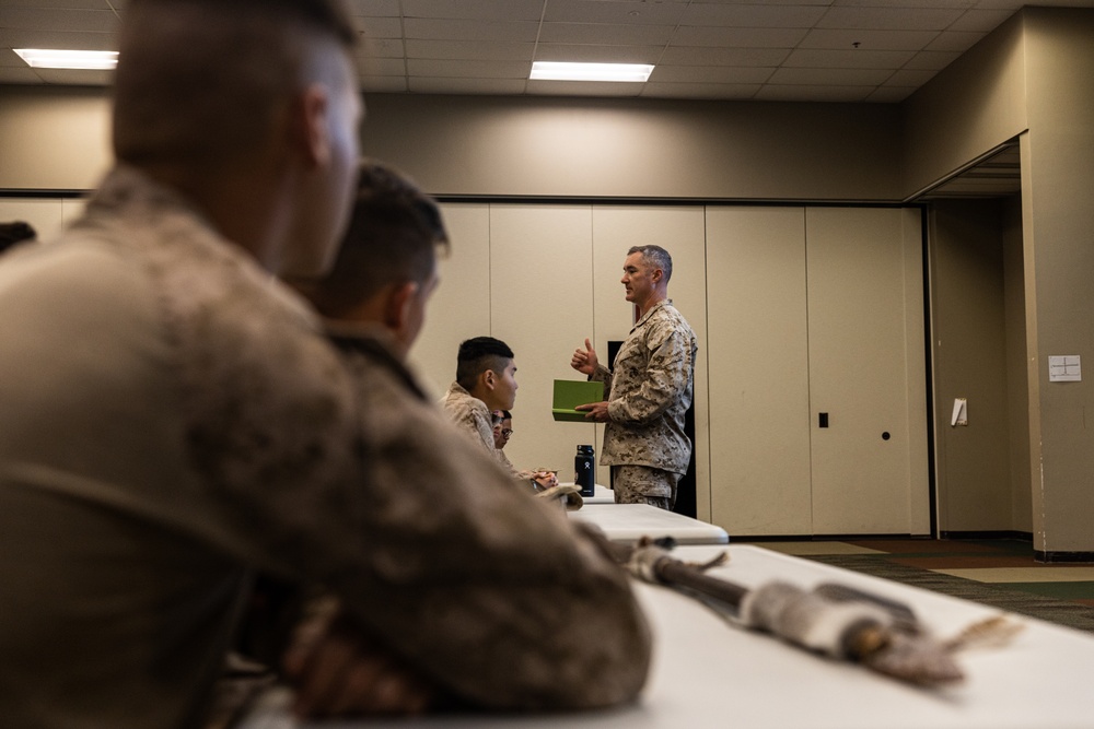 3/4 conducts an exercise brief in preparation for Exercise Apollo Shield