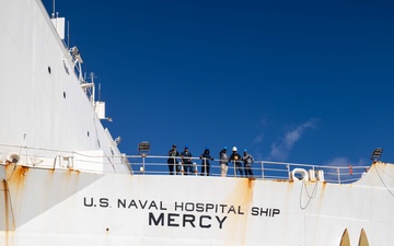 USNS Mercy arrives at Pearl Harbor for Pacific Partnership 2024-1