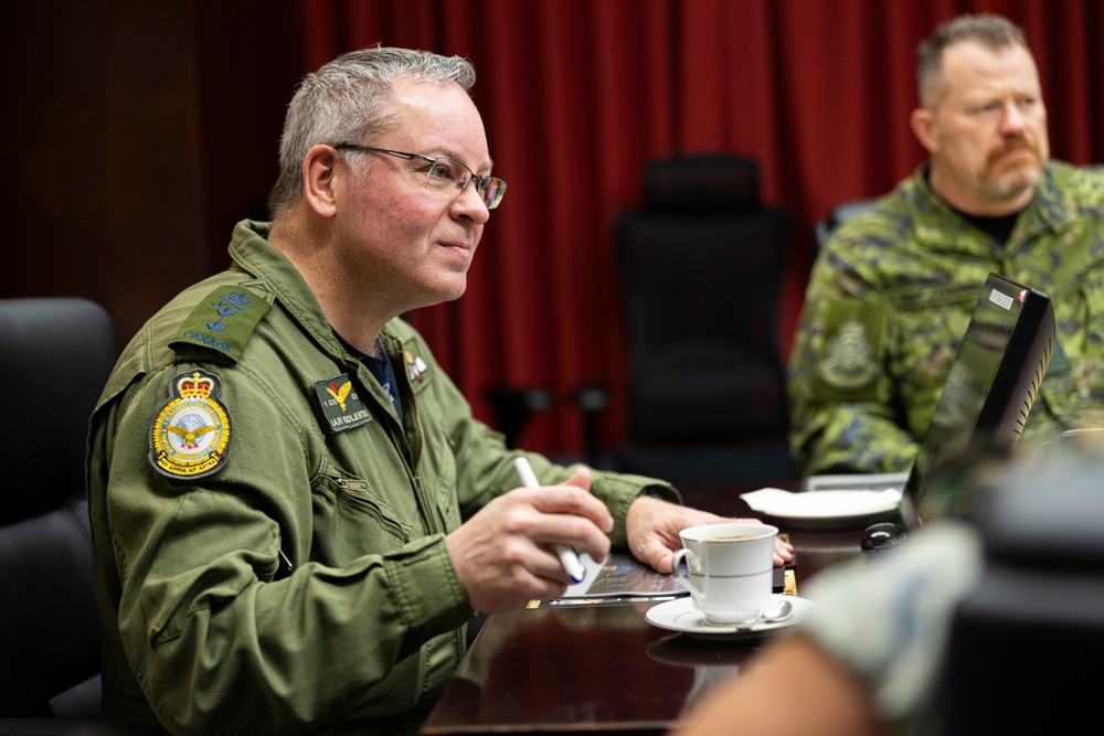 Maj. Gen. Iain Huddleston visits Marine Corps Air Station Futenma