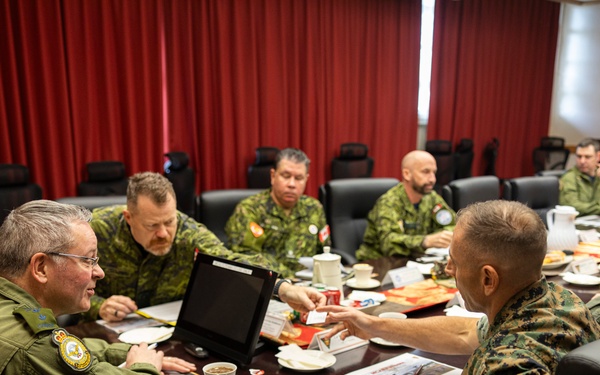 Maj. Gen. Iain Huddleston visits Marine Corps Air Station Futenma