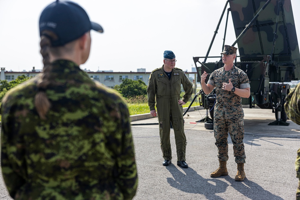 Maj. Gen. Iain Huddleston visits Marine Corps Air Station Futenma