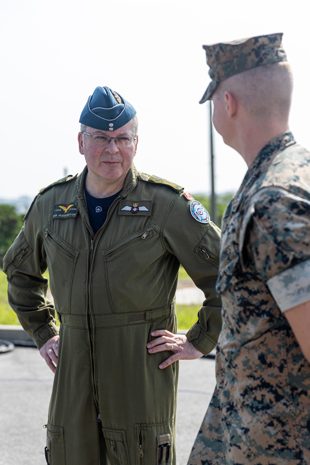 Maj. Gen. Iain Huddleston visits Marine Corps Air Station Futenma