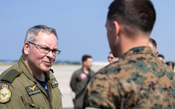 Maj. Gen. Iain Huddleston visits Marine Corps Air Station Futenma