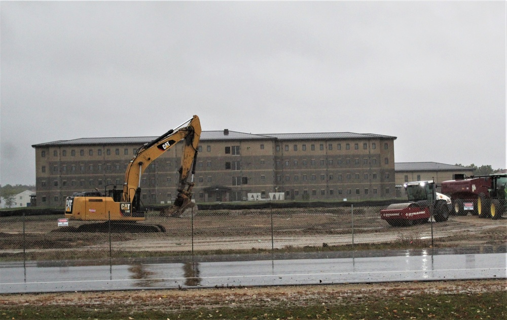 Infrastructure, excavation work underway for construction of third $28.08 million, four-story, 60,000-square-foot barracks at Fort McCoy