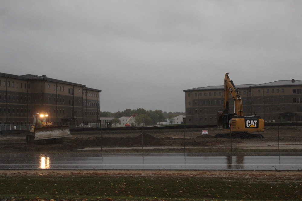 Infrastructure, excavation work underway for construction of third $28.08 million, four-story, 60,000-square-foot barracks at Fort McCoy