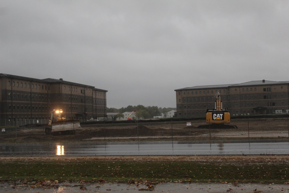 Infrastructure, excavation work underway for construction of third $28.08 million, four-story, 60,000-square-foot barracks at Fort McCoy