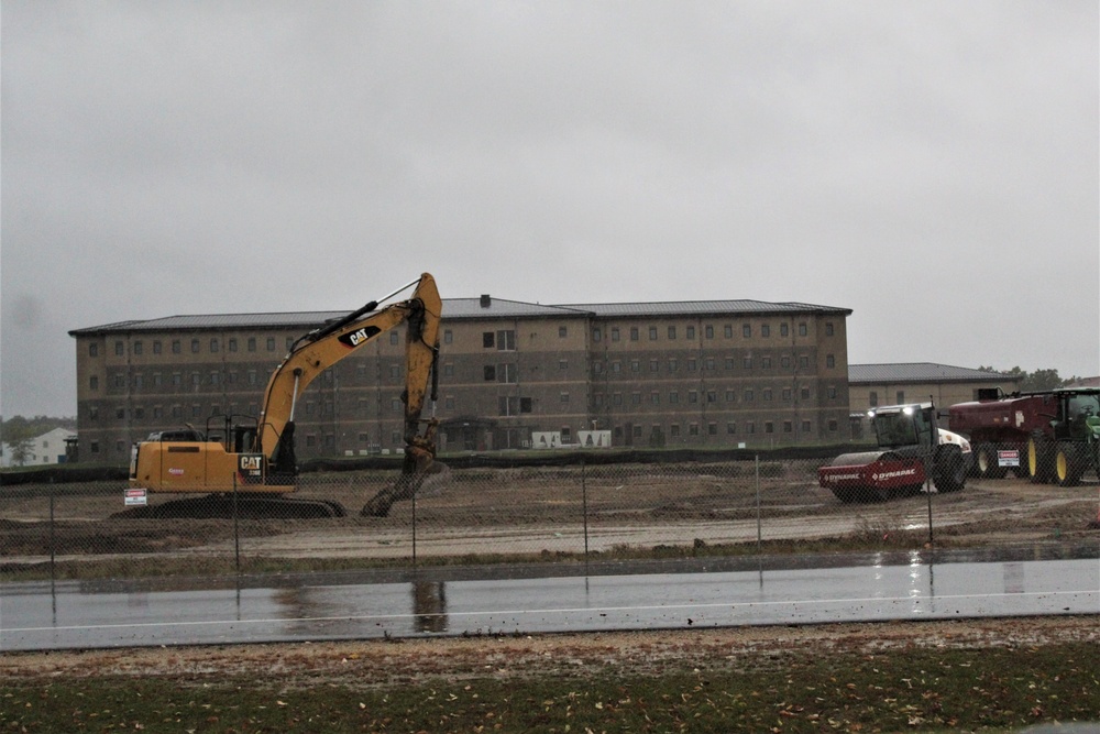 Infrastructure, excavation work underway for construction of third $28.08 million, four-story, 60,000-square-foot barracks at Fort McCoy