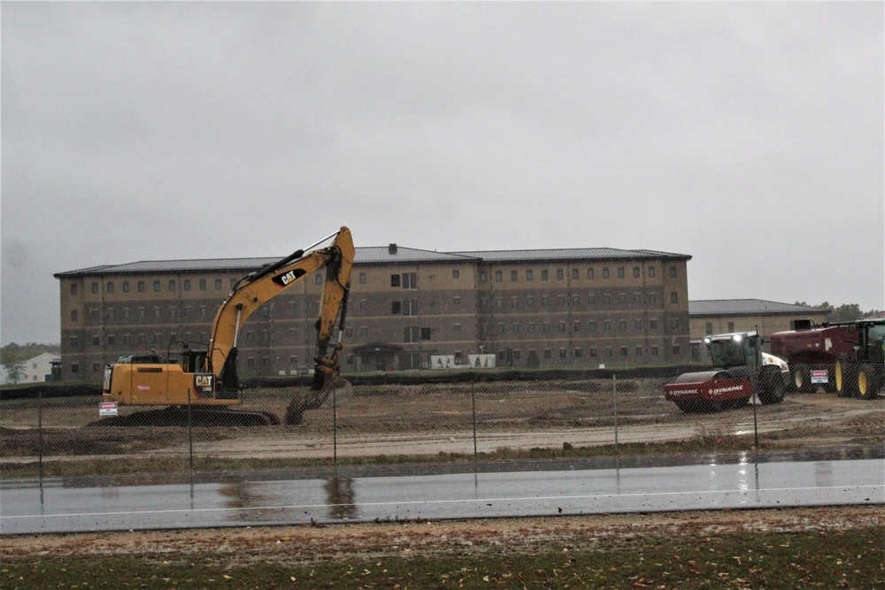 Infrastructure, excavation work underway for construction of third $28.08 million, four-story, 60,000-square-foot barracks at Fort McCoy