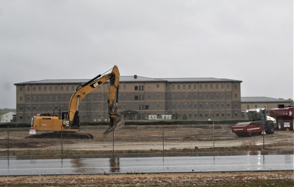 Infrastructure, excavation work underway for construction of third $28.08 million, four-story, 60,000-square-foot barracks at Fort McCoy