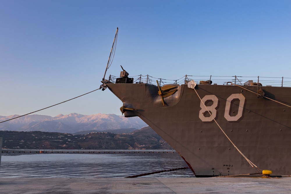 Two Destroyers in Port at NSA Souda Bay