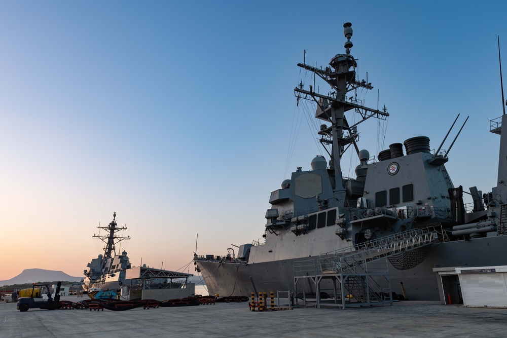 Two Destroyers in Port at NSA Souda Bay