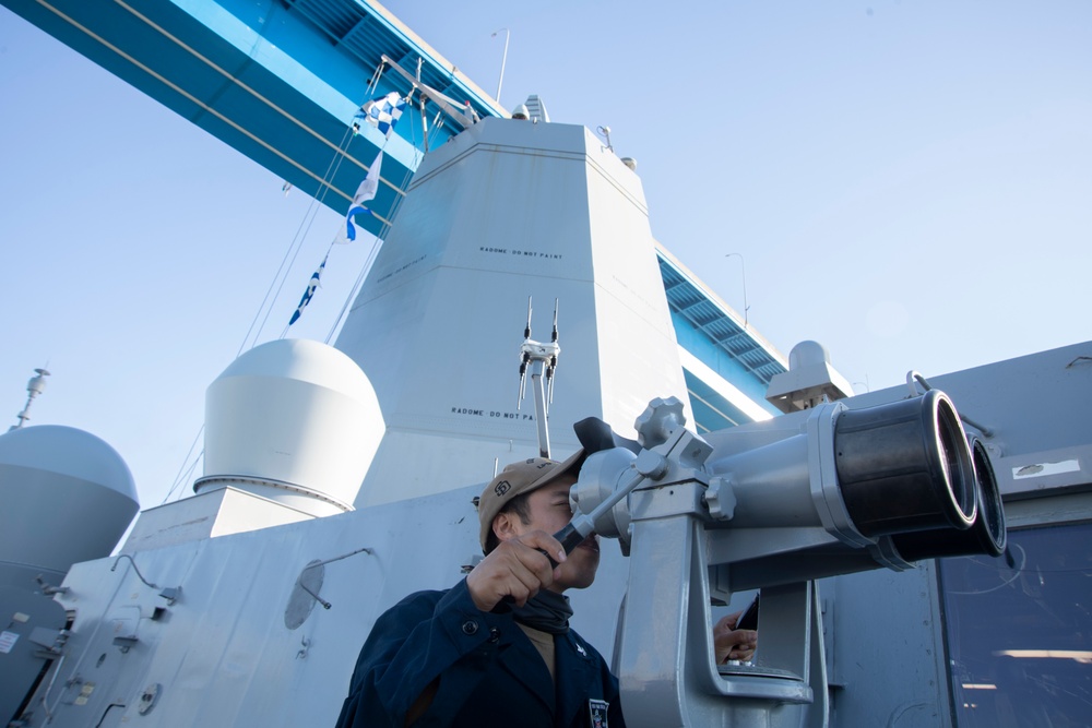 USS San Diego (LPD 22) conducts Sea and Anchor