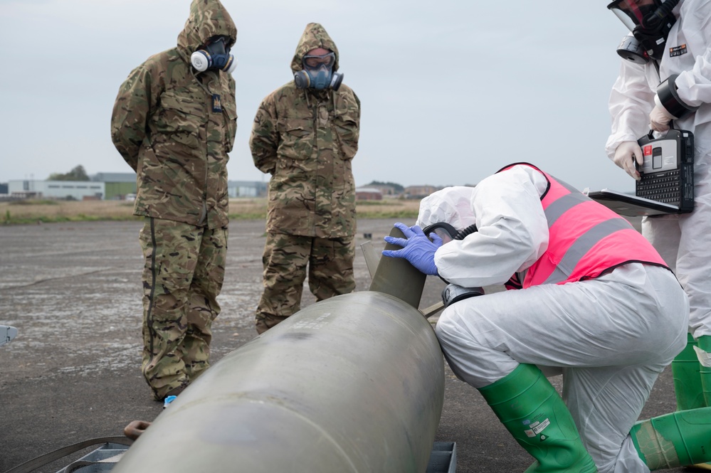 USAF, RAF participate in aircraft crash exercise