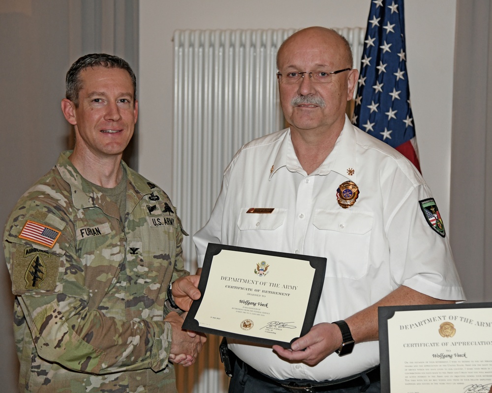 Length of Service, Commendation Medals and Retirements