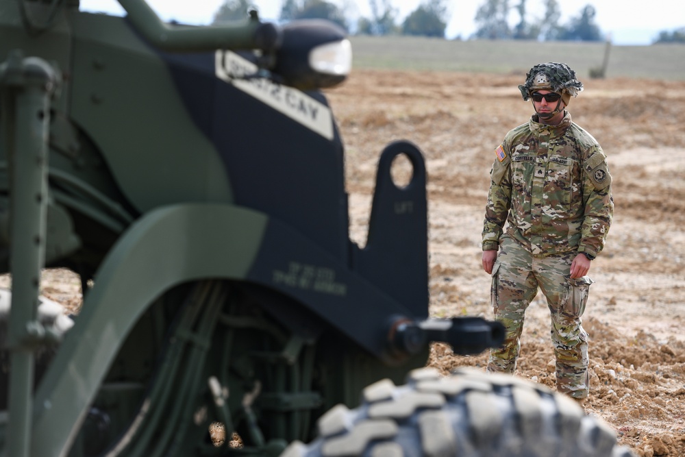 Regimental Engineer Squadron dig site operations