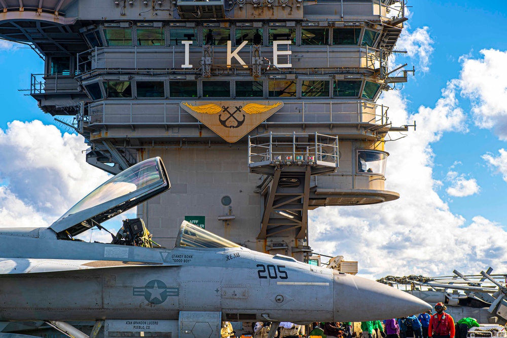 Ike Supports Naval Operations in the Atlantic Ocean